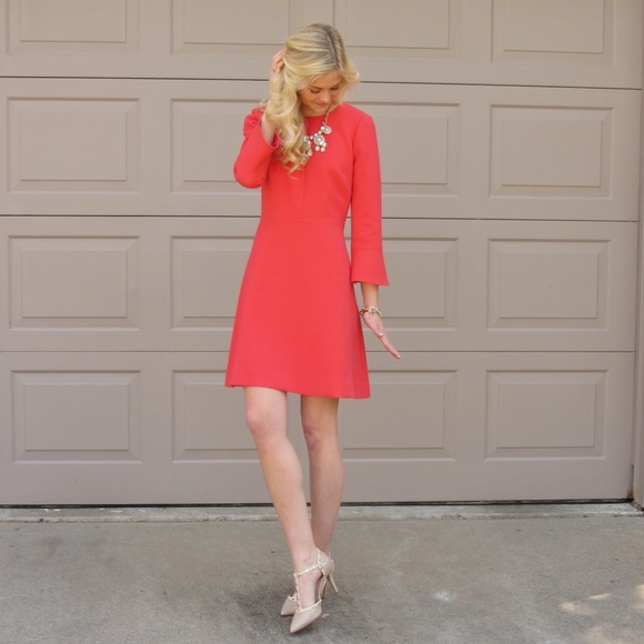 J.Crew Coral Color Dress - Picture 4 of 7
